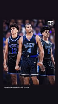 LeBron James' son Bryce James reshares post showing Carlos Boozer and his sons in the Duke jersey - Image via Instagram/_justbryce